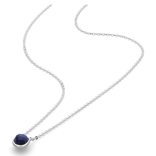 Kit Heath Coast Black Agate Pebble Stone Mini Necklace | Taylor & Co