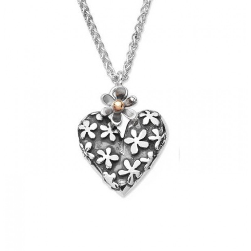 Linda Macdonald Heart Flower Pendant Necklace | Taylor & Co